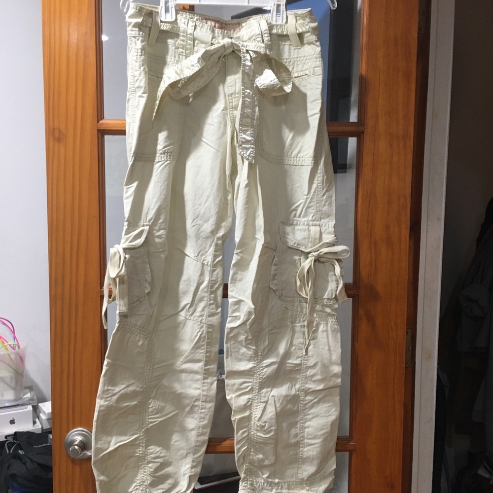 Vintage Cream Abercrombie Cargo Pants BNWT